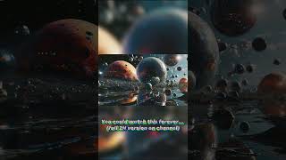 Cosmic Dreamscape 🌌 Floating Planets in Space#shorts#shorts #4kscreensaver #relaxingvideo #deepspace