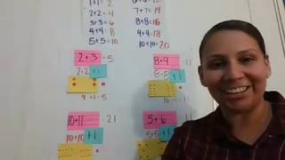 Number talk (doubles plus one)