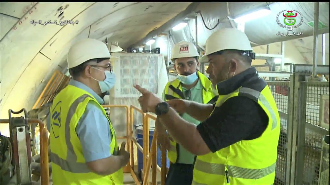 تقدم وتيرة أشغال توسعة مترو الجزائر بين الحراش وباب الزوار