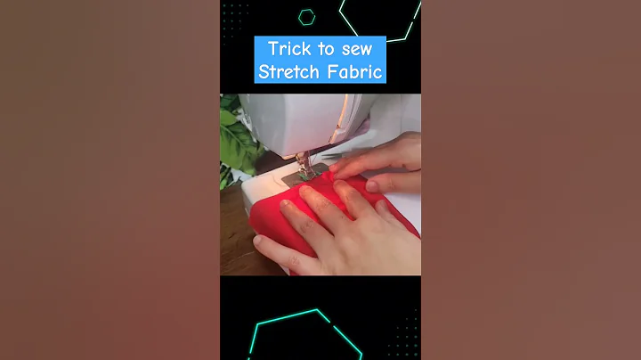 Trick to sew stretch Fabric #sewing #sewinghacks #sewingtutorial #diyprojects #sew #stretch #stitch