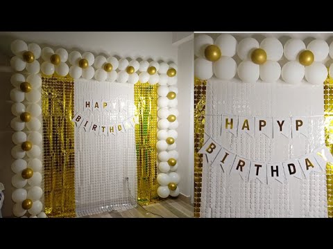 Birthday decoration ideas at home/ how to decorate birthday party at