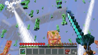Minecraft but it rains Creepers on My Server...