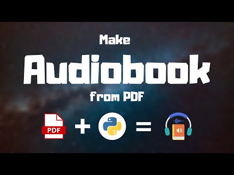 Make Audio book from any PDF using Python | Python Project