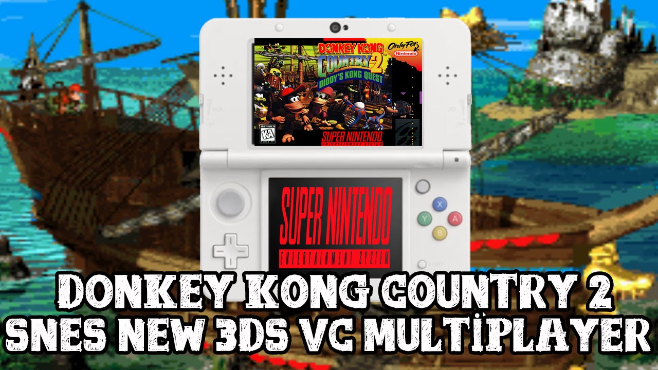 Donkey Kong Country 2 3ds Vc Multiplayer Gameplay Youtube