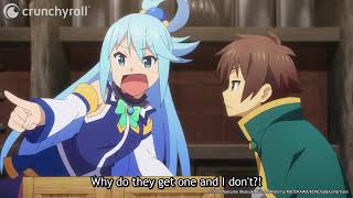 Aqua Gets NO Free Merch🙅‍♂️ | KONOSUBA -God's Blessing on This Wonderful World! 3