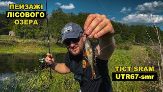 Мікроджиг на лісному озері! Прекрасні пейзажі! Прекрасні смугасті! Прекрасний  Tict Sram 67-smr !