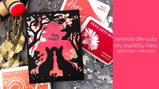 Reverse Die-Cuts - Hero Arts April My Monthly Hero Add-Ons