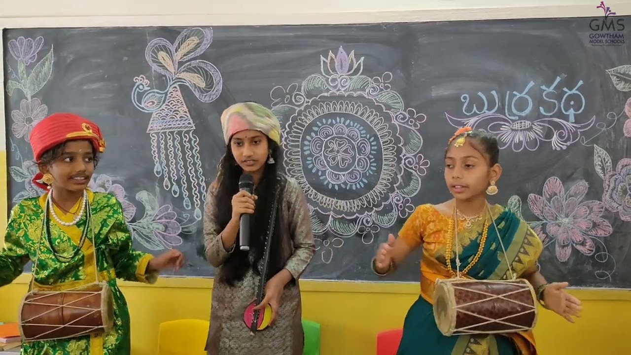 Burrakatha Performance by 7th Class Students, Science Fair 2024, Gowtham Model School, Hasthinapuram