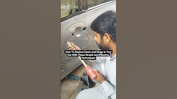 How To Restore Dents and dings in your car with these simple and effective techniques! #carrepair