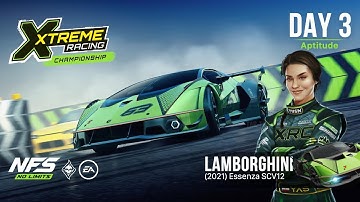 Need For Speed:No Limits | Lamborghini Essenza SCV12 (Xtreme Racing Championship - Day 3 | Aptitude)