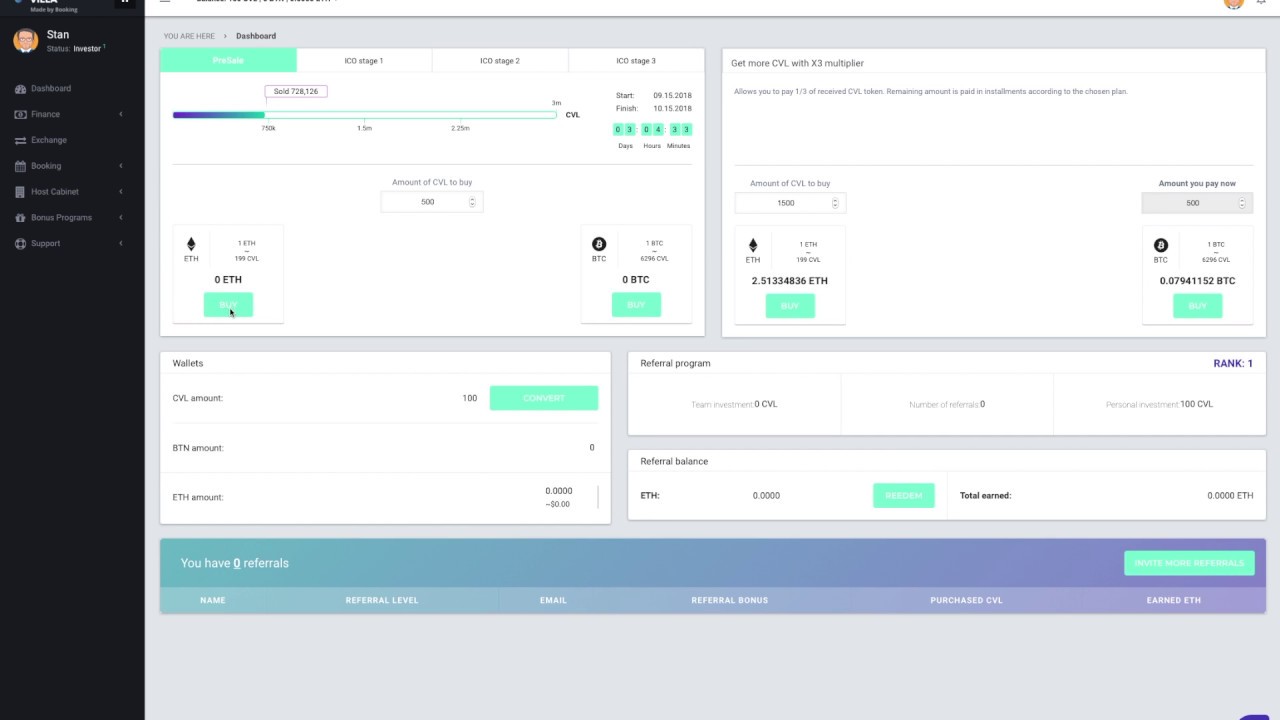 Cryptovilla: How to convert CVL to ETH