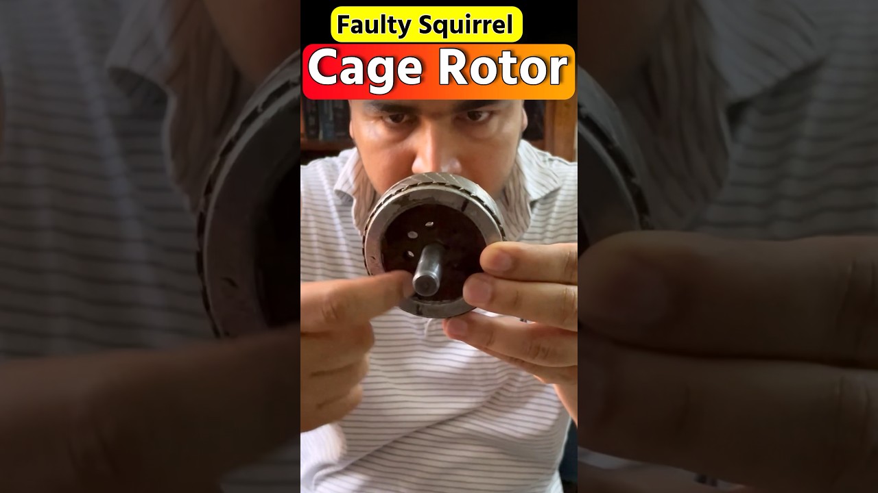Faulty Squirrel Cage Induction Motor Rotor. 