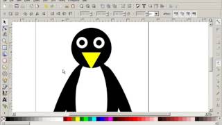 Drawing a vector penguin using Inkscape tutorial