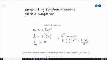 Generating random numbers with computer. Part I