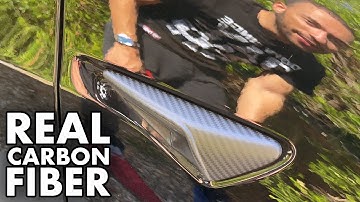 Real Carbon Fiber Tesla Model 3 / Y Side Camera Indicator Cover