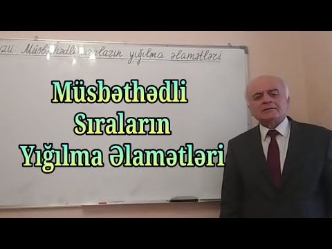 Video: Riyazi əlamətlər hansılardır?