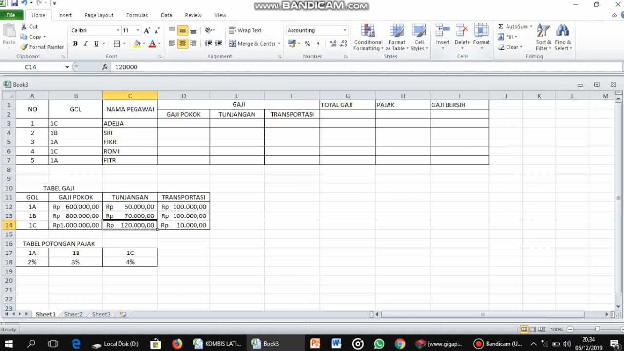 Rumus Bagi Di Excel