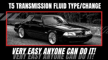 T5 transmission fluid change and fluid type | Everything you need to know