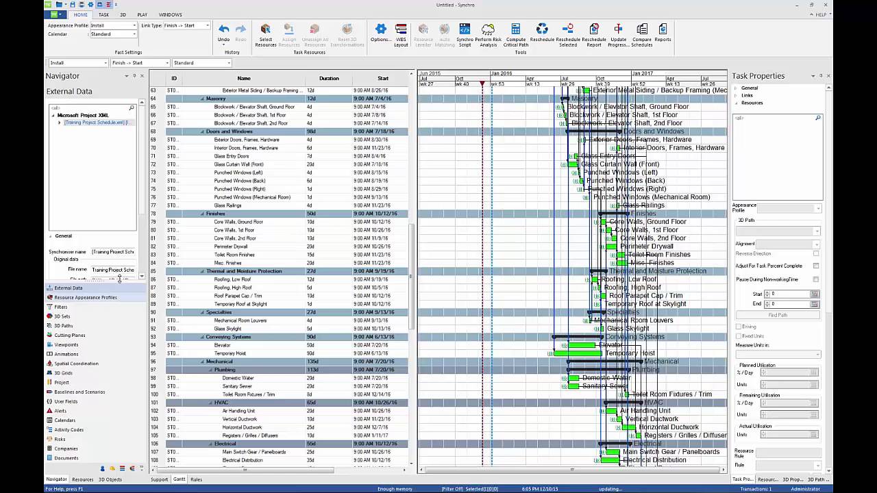 Wall Gantt Chart