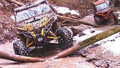 Side by Side Trail Riding - Forest Frenzy - Polaris RZR XP 1000/900 + Can-Am Maverick X DS Max