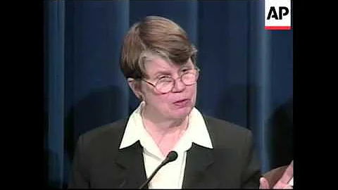 USA: JANET RENO CUBAN BOY ELIAN PRESS CONFERENCE