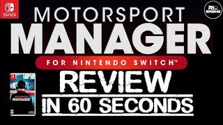 Motorsport Manager for Nintendo Switch REVIEW Nintendo Switch in 60 Seconds - STEAM Impressions screenshot 5