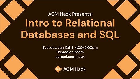 Intro to SQL and Relational Databases | Winter 2021