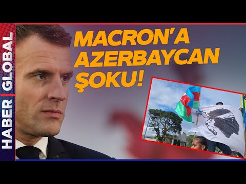 Macron'a Azerbaycan Bayrağı Şoku! Fransa'ya Karşı Sokağa Çıktılar Görüntülere Azerbaycan Damga Vurdu