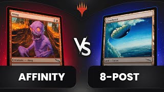 🚨 ESSE DECK TEM 7 CARDS BANIDOS! | AFFINITY vs. 8-POST | Magic: The Gathering (No-Ban Pauper IRL)