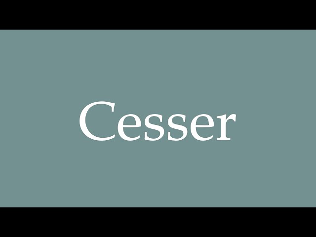 cesser  Tradução de cesser no Dicionário Infopédia de Inglês - Português