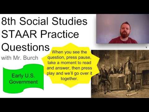 8th History STAAR (16.19): Early US Government 