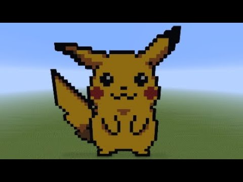 Minecraft Pikachu pixel art tutorial - YouTube