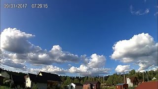 Видео летние кучевые облака 7 сентября (2 часть) (автор: Охота за грозами в Спб)