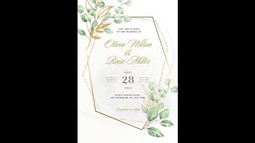 Digital Animated Invitation with RSVP | Gold Luxury Wedding Invitation | evites.me
