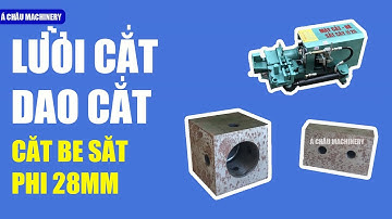 BỘ LƯỠI DAO CẮT SẮT LẮP CHO MÁY CẮT BẺ SẮT CÂY PHI 28 DO VIỆT NAM SẢN XUẤT.