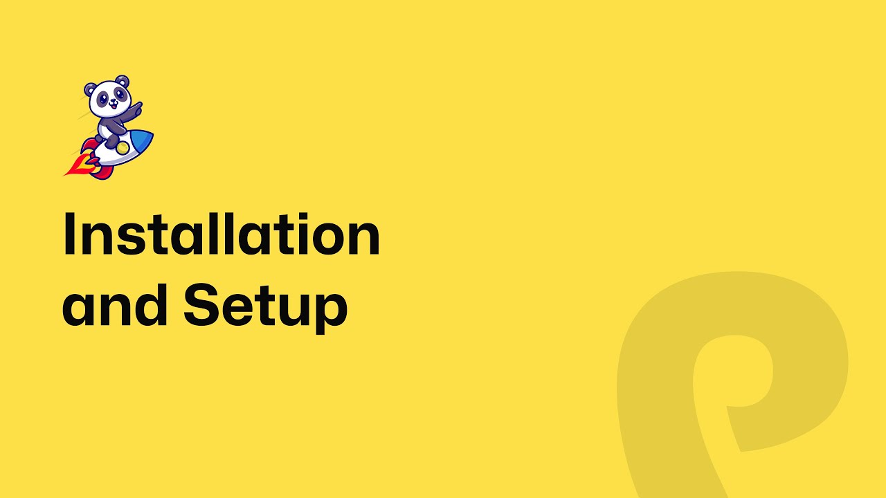 Installation and Setup - YouTube
