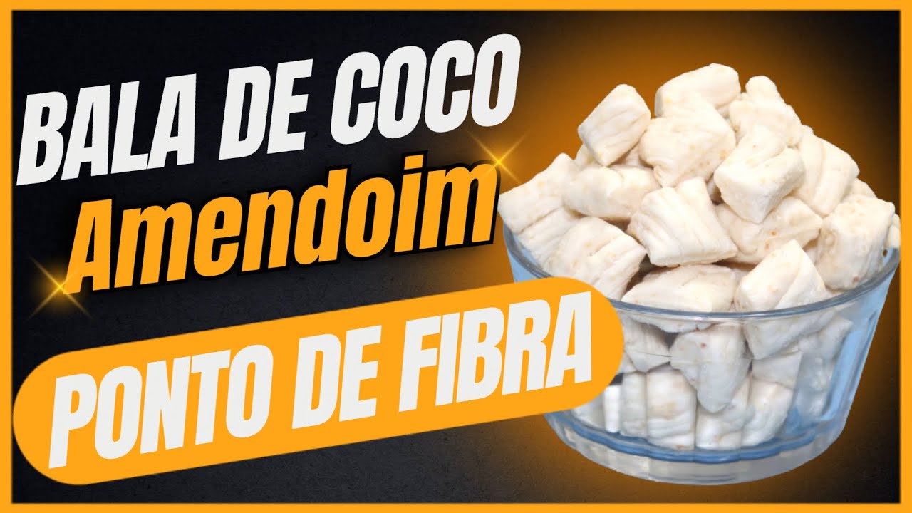 Bala de Coco de Amendoim. Ponto de Fibra!