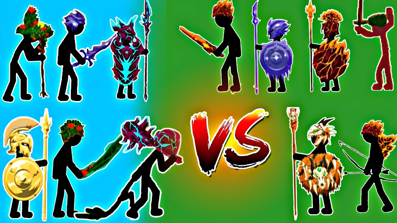 Leaf Swordwrath Vamp Giant VS Savage spearton - stick war legacy ! kytchu