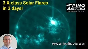 3 X-class Solar Flares in 3 Days! #PinoAstro @ares.inamorta 