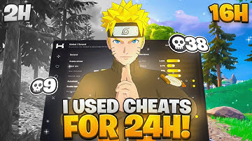 I Tried FORTNITE CHEATS for 24 Hours... (INSANE!)