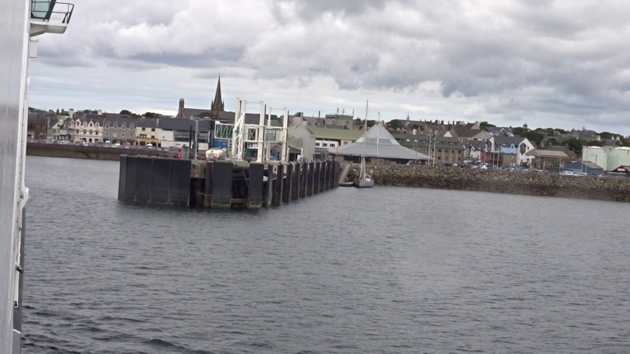 Arriving at Stornoway Ferry Terminal onboard Caledonian MacBrayne MV Loch Seaforth