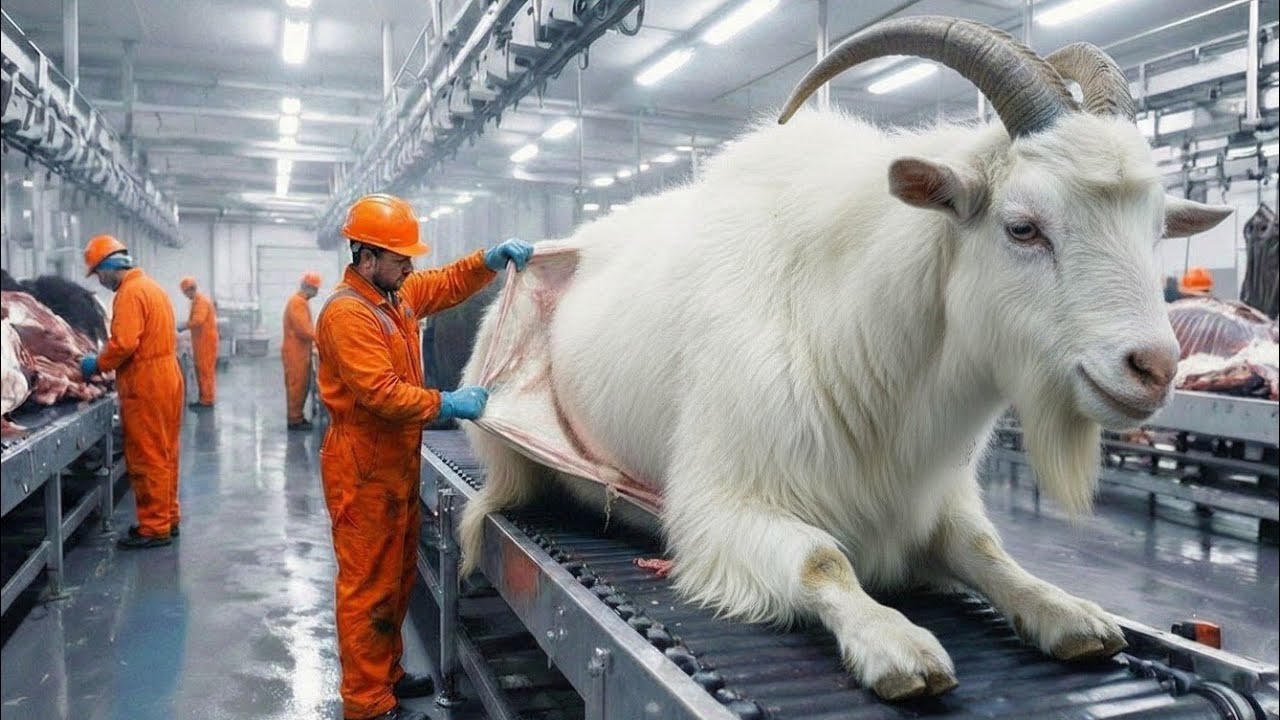 Inside The Modern Cashmere Goat  Leather Factory: From Raw Hide To Premium Fashion (Full Process)