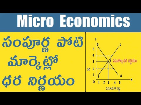 తెలుగులో సంపూర్ణ పోటీ మార్కెట్ | సంపూర్ణ పోటి మార్కెట్||economics shatavahana|telugu|economics|