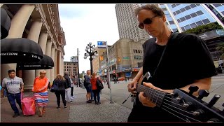 Still got the blues for Gary Moore- Busker plays heartfelt guitar tribute to his childhood hero!