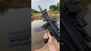 Obsidian 45 on 22lr hk416 pistol folding brace 22 pistol silencer