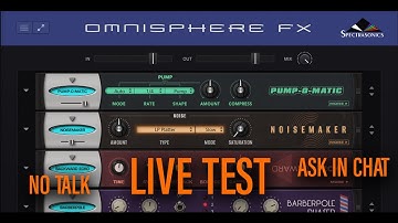 🎧 Omnisphere FX Rack Live • Exploring the New Insert & Send Effects Plugin (No Talking)