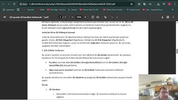 Unity - 2d oyunda 3d karakter kullanmak (Part 1)