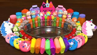 RAINBOW UNICORN SLIME ! Mixing Random Things into STORE BOUGHT Slime! Relaxing Satisfying Slime #419