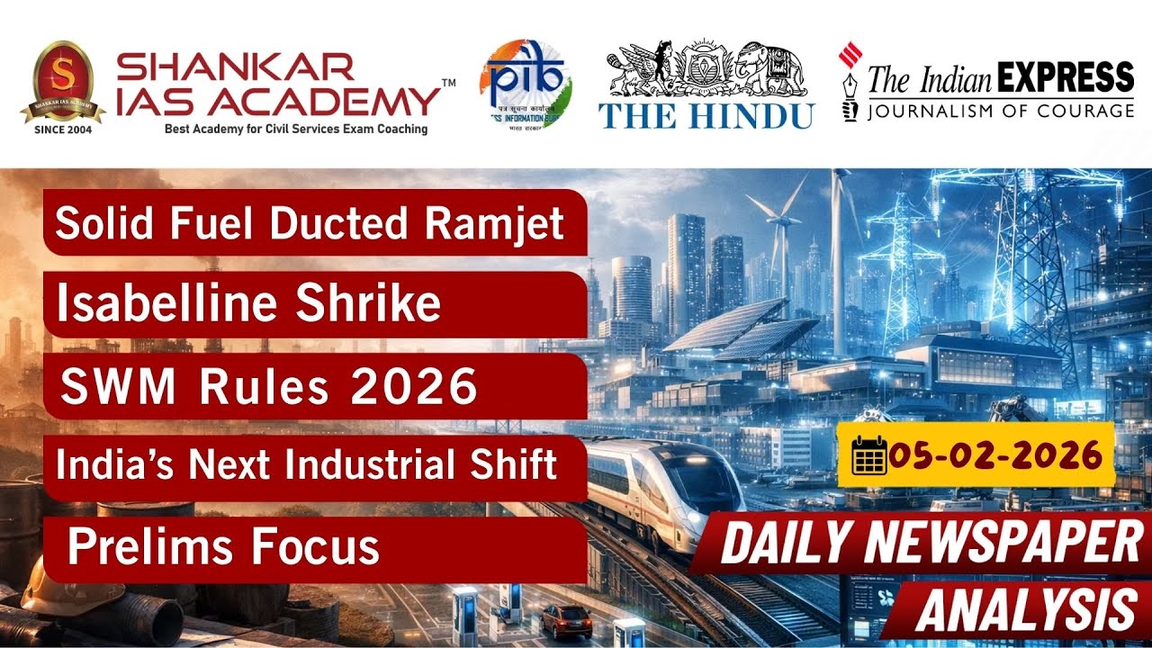 Daily Current Affairs Analysis | February 05th, 2026 | Shankar IAS Academy | UPSC | Mains 2026