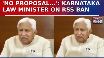 Karnataka Law Minister HK Patil Responds As Priyank Kharge Seeks RSS Ban: ‘No Proposal Yet’